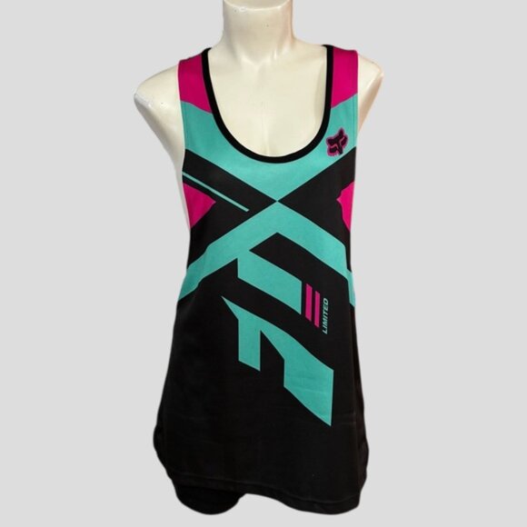 Fox Racing Womens Divizion Tech Muscle Tank Shirt Size Medium - Picture 1 of 11